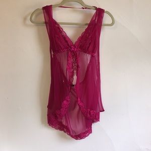 Fredrick’s of Hollywood Pink Lingerie. Medium
